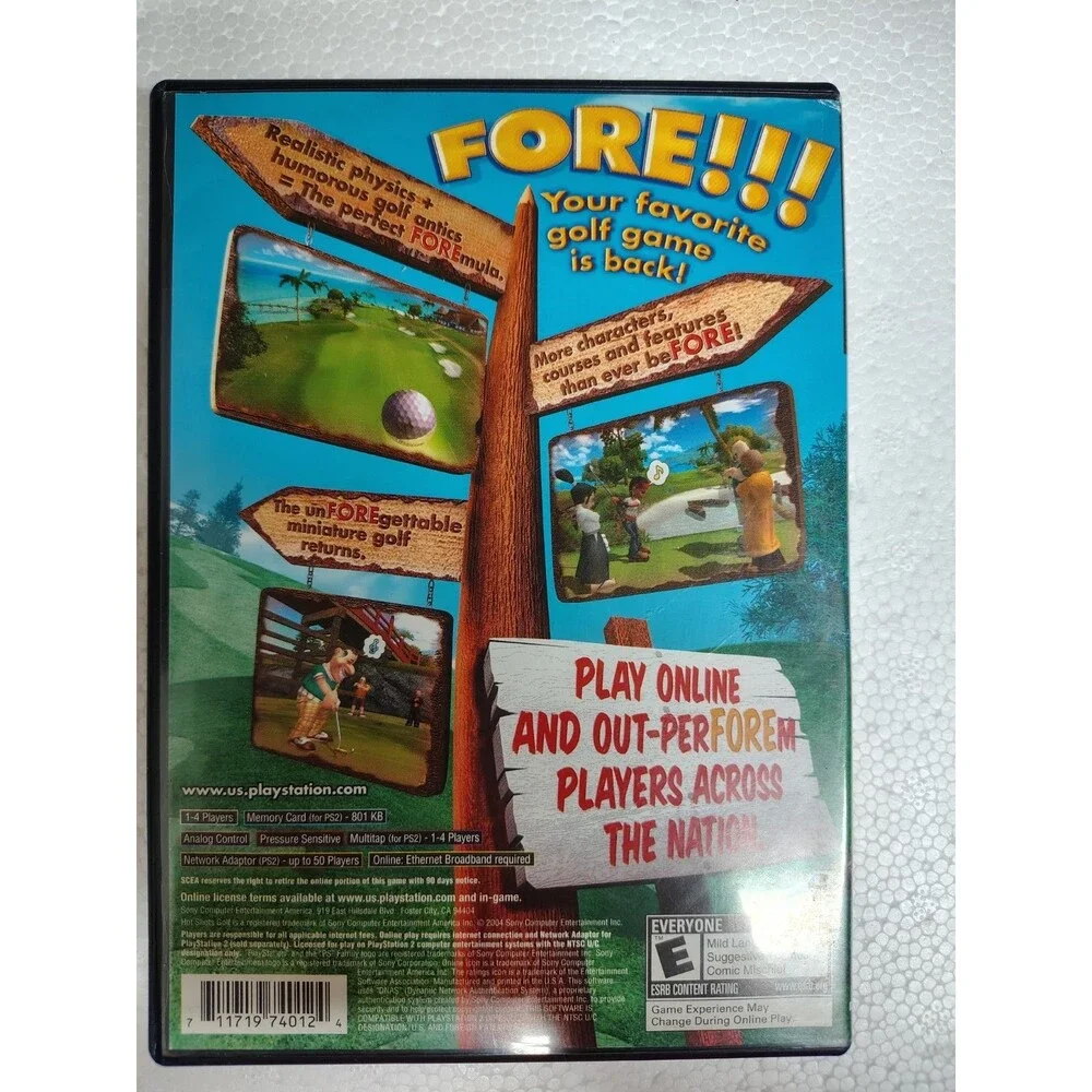 Hot Shots Golf Fore (PlayStation 2, PS2 2004) CIB